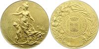 Frankreich Vergoldete Bronzemedaille Dritte Republik 1870-1940. -