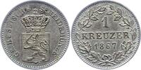 Hessen-Darmstadt 1 Kreuzer Ludwig III. 1848-1877. -