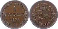 Schleswig-Holstein-Königliche Linie Sechsling Unter Statthalterschaft 1848-1851. -