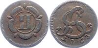 Lippe, Grafschaft 2 Pfennig Simon August 1734-1782. -