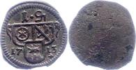Mainz-Erzbistum Pfennig Lothar Franz von Schönborn 1695-1729. -