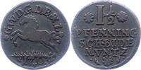 Braunschweig-Lüneburg-Celle 1 1/2 Pfennig Georg Wilhelm 1665-1705. -