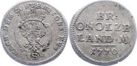 Brandenburg-Ansbach 2 1/2 Kreuzer Alexander 1757-1791. -