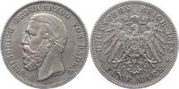 Baden 5 Mark Friedrich I. 1856-1907. -
