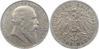Baden 5 Mark Friedrich I. 1856-1907. -