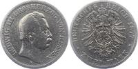 Hessen 2 Mark Ludwig III. 1848-1877. -