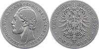Mecklenburg-Strelitz 2 Mark Friedrich Wilhelm 1860-1904. -