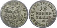 Sachsen-Albertinische Linie 1/12 Taler Friedrich Christian 1763. -