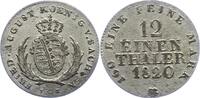 Sachsen-Albertinische Linie 1/12 Taler Friedrich August I. 1806-1827. -