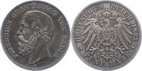 Baden 5 Mark Friedrich I. 1856-1907. -