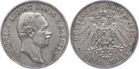 Sachsen 3 Mark Friedrich August III. 1904-1918. -