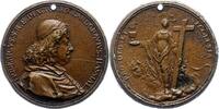 Schlesien-Breslau, Bistum Bronzegussmedaille Friedrich von Hessen-Darmstadt 1671-1682. -