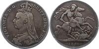 Crown 1890 Großbritannien Victoria 1837-1901. Schön - sehr schön