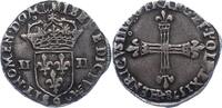 Frankreich 1/4 Ecu Heinrich III. 1574-1589. -