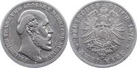 Mecklenburg-Schwerin 2 Mark Friedrich Franz II. 1842-1883. -