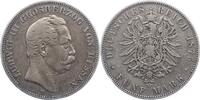Hessen 5 Mark Ludwig III. 1848-1877. -