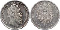 Württemberg 5 Mark Karl 1864-1891. -