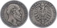 Mecklenburg-Schwerin 2 Mark Friedrich Franz II. 1842-1883. -