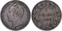 Sachsen-Meiningen Gulden Bernhard Erich Freund 1803-1866. -