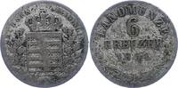 Sachsen-Meiningen 6 Kreuzer Bernhard Erich Freund 1803-1866. -
