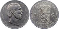 Niederlande-Königreich 2 1/2 Gulden Wilhelm III. 1849-1890. -