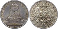 Sachsen 3 Mark 1913 Friedrich August III. 1904-1918. Stempelfehler, vorzüglich - Stempelglanz