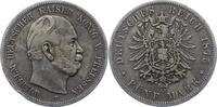 Preußen 5 Mark Wilhelm I. 1861-1888. -