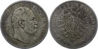 Preußen 5 Mark Wilhelm I. 1861-1888. -
