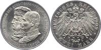 2 Mark 1909 Sachsen Friedrich August III. 1904-1918. Prachtexemplar. Schöne Patina. Fast Stempelglanz
