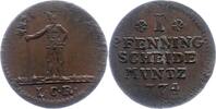 Braunschweig-Calenberg-Hannover Pfennig Georg III. 1760-1820. -