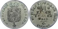 Westfalen, Königreich 1/6 Taler Hieronymus Napoleon 1807-1813. -