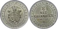 Sachsen-Albertinische Linie 2 Neugroschen Johann 1854-1873. -