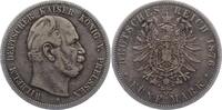 Preußen 5 Mark Wilhelm I. 1861-1888. -