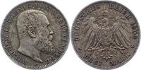 Württemberg 3 Mark Wilhelm II. 1891-1918. -