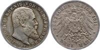 Württemberg 3 Mark Wilhelm II. 1891-1918. -