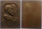 Württemberg Bronzeplakette Wilhelm II. 1891-1918. -