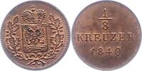 Schwarzburg-Rudolstadt 1/8 Kreuzer Friedrich Günther 1807-1867. -