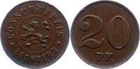 20 Pfennig  Leonberg, Württemberg Consum Verein. Sehr schön