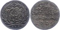 Sachsen-Albertinische Linie 6 Pfennig Landmünze (Roter Seufzer) 1 Friedrich August I. 1694-1733. -