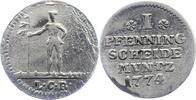 Braunschweig-Calenberg-Hannover Versilberter Pfennig Georg III. 1760-1820. -