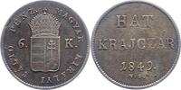 Haus Habsburg 6 Kreuzer Franz Joseph I. 1848-1916. -