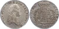 2/3 Taler 1782 Sachsen-Albertinische Linie Friedrich August III. 1763-1806. Schöne Patina. Vorzüglich