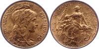 Frankreich 5 Centimes Dritte Republik 1870-1940. -