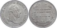 Sachsen-Albertinische Linie 1/6 Sterbetaler Friedrich August I. 1806-1827. -