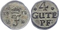 Braunschweig-Calenberg-Hannover 4 Gute Pfennig Johann Friedrich 1665-1679. -