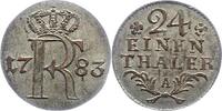 Brandenburg-Preußen 1/24 Taler Friedrich II. 1740-1786. -