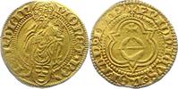 Nördlingen-Reichsmünzstätte Goldgulden Gold Philipp von Weinsberg 1469-1503. Winz. Zainende, sehr sc