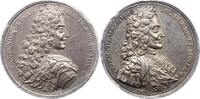 Braunschweig-Wolfenbüttel Silbermedaille Rudolf August und Anton Ulrich 1685-1704. -