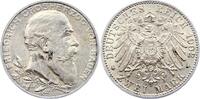Baden 2 Mark Friedrich I. 1856-1907. -
