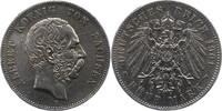 Sachsen 5 Mark Albert 1873-1902. -